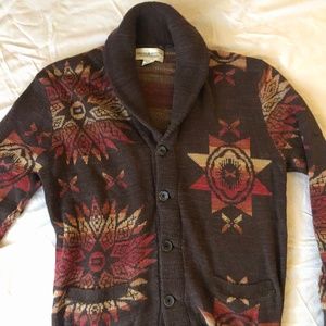 Ralph Lauren Shawl Collar Aztec Navajo Southwester